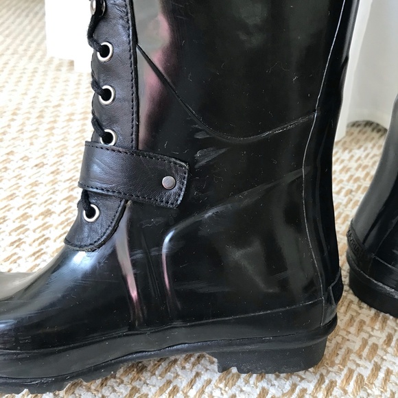 BCBG Lace Up Willis Rain Boots-7 - Picture 12 of 14